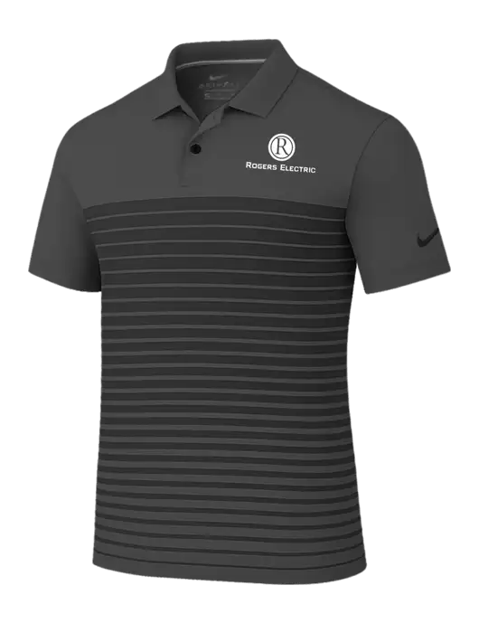 Nike Dark Grey Dri-FIT Vapor Block Polo w/Rogers Electric Logo