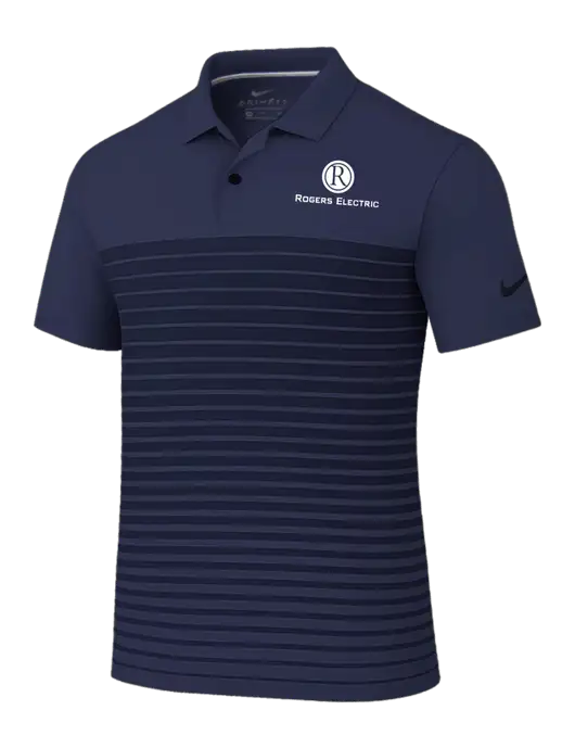 Nike Navy Dri-FIT Vapor Block Polo w/Rogers Electric Logo