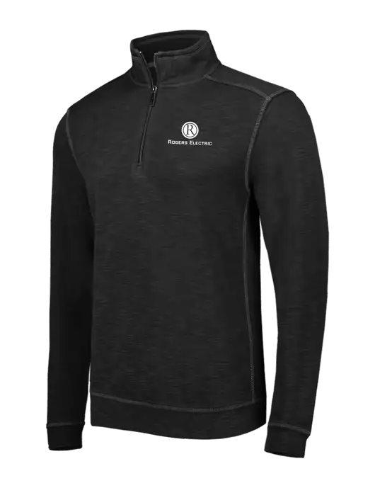 Tommy Bahama Black Tobago Bay 1/2 Zip w/Rogers Electric Logo