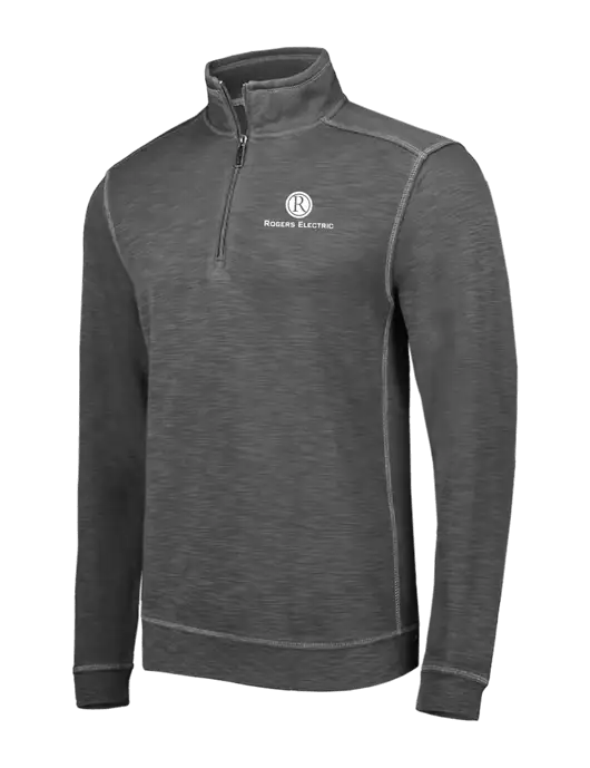Tommy Bahama Dark Grey Tobago Bay 1/2 Zip w/Rogers Electric Logo