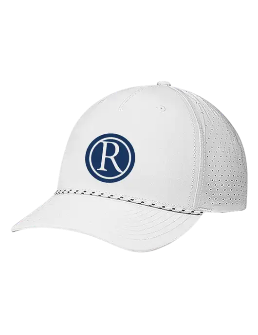 Richardson Laser Perf Performance White/White-Black Rope Cap w/Rogers Electric Logo