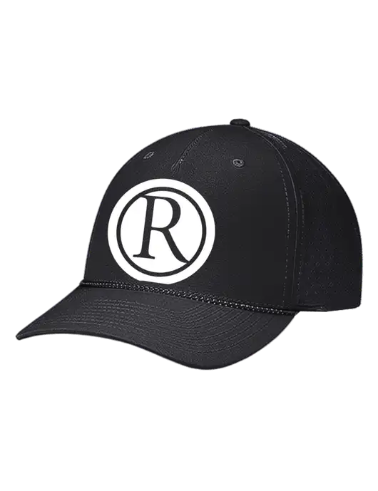 Richardson Laser Perf Performance Black/Black-Grey Rope Cap w/Rogers Electric Logo