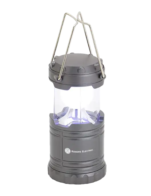 Gunmetal Mini Retro Lantern w/Rogers Electric Logo