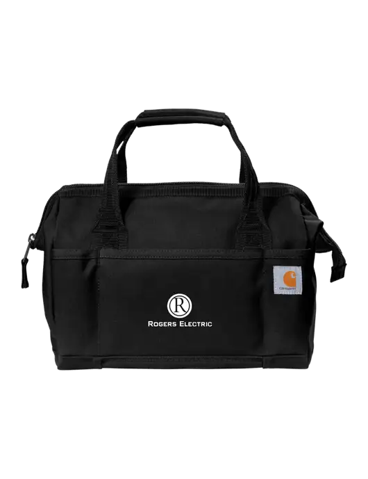 Carhartt Foundry Series 14” Black Tool Bag w/Rogers Electric Logo