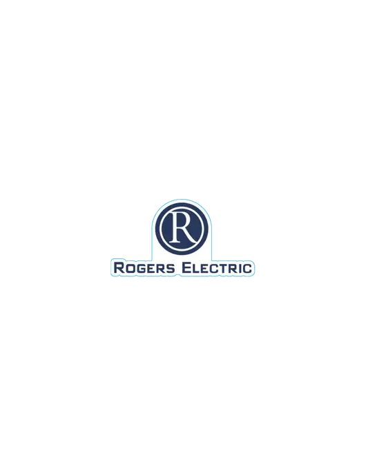 Rogers Electric Logo 3.5"x1.7" Decal