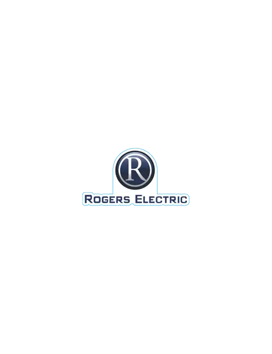 Rogers Electric Logo 3.5"x1.7" Decal