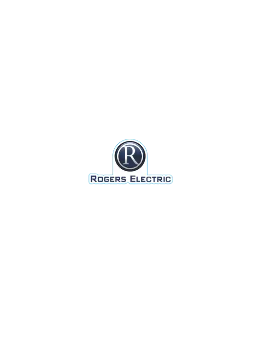 Hard Hat Decal  w/Rogers Electric Logo