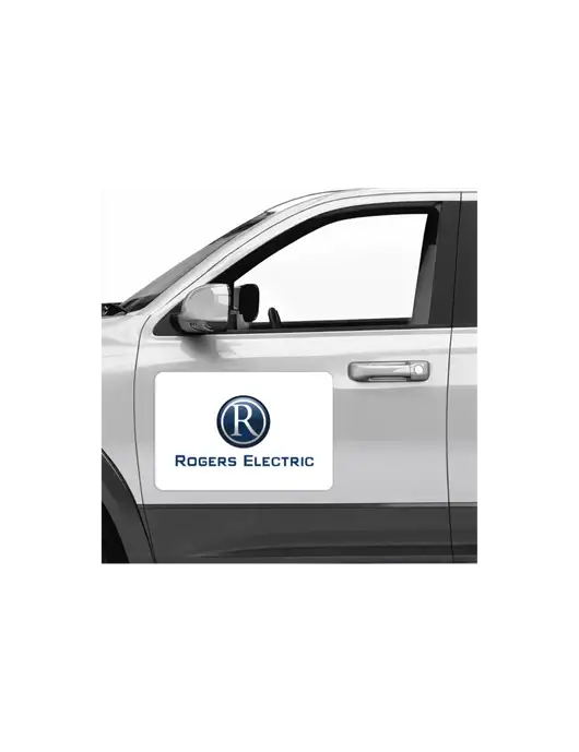 Rogers Electric Car Door Magnet 12"x18"