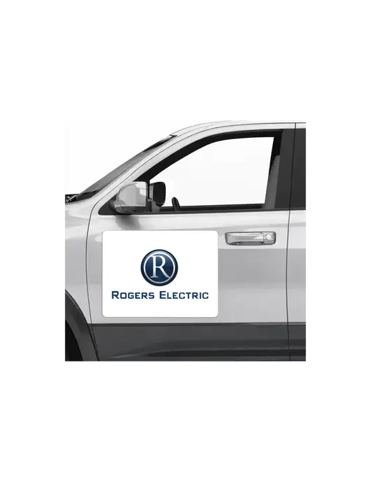 Rogers Electric Car Door Magnet 18" x 24"