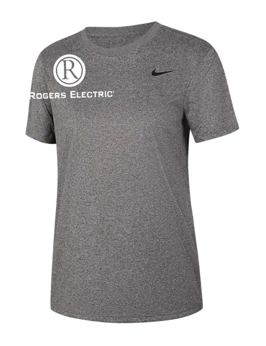 Nike Womens Team rLegend Dark Heather Grey T-Shirt w/Rogers Electric Logo