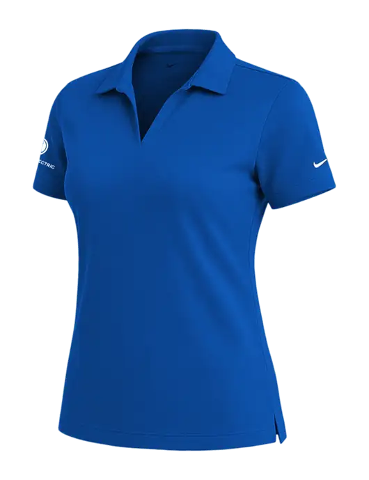 NIKE Royal Womens Dri-Fit Micro Pique Polo w/Rogers Electric Logo