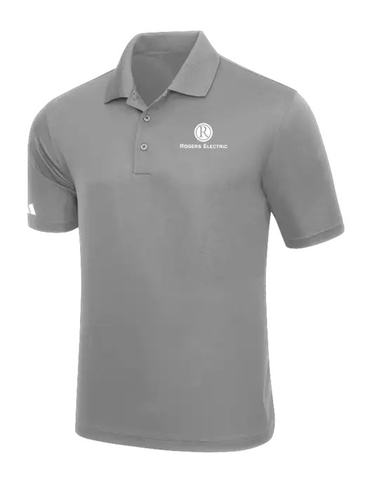Adidas Light Grey Basic Sport Polo w/Rogers Electric Logo