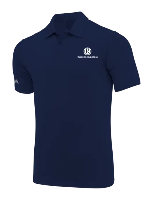 Adidas Navy Blue Ultimate Solid Polo w/Rogers Electric Logo