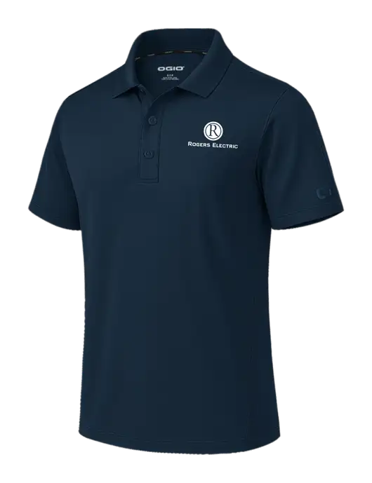 OGIO Envision Dark Navy Polo w/Rogers Electric Logo