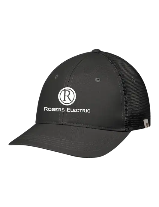 Carhartt Black Trucker Rugged Pro Series Cap w/Rogers Electric Logo