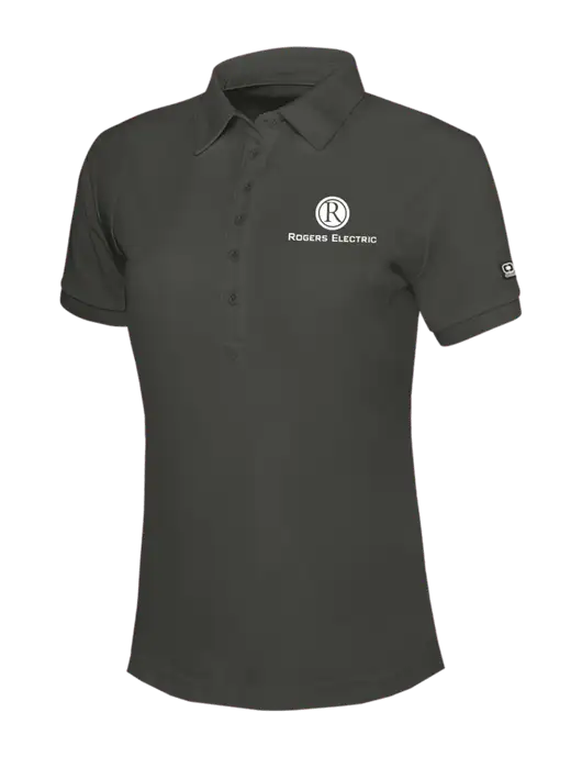 OGIO Womens Dark Grey Jewel Polo w/Rogers Electric Logo