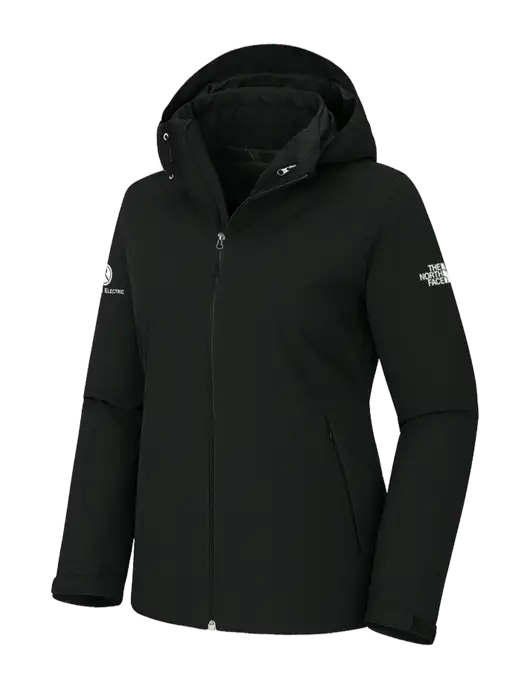 The North Face Womens Castle Valley Triclimate 3-in-1 Black Jacket w/Rogers Electric Logo