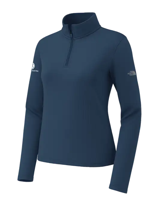 The North Face Womens Aim 1/4-Zip Dark Navy Fleece w/Rogers Electric Logo