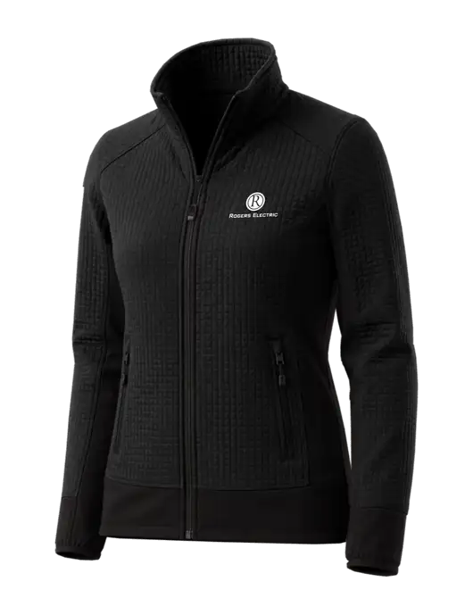 OGIO Womens Black Trax Jacket
 w/Rogers Electric Logo