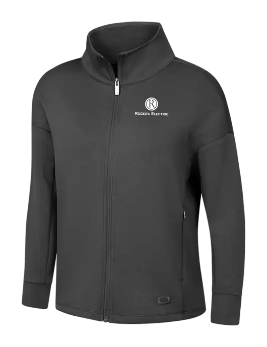 OGIO Womens Dark Grey Transcend Full-Zip w/Rogers Electric Logo