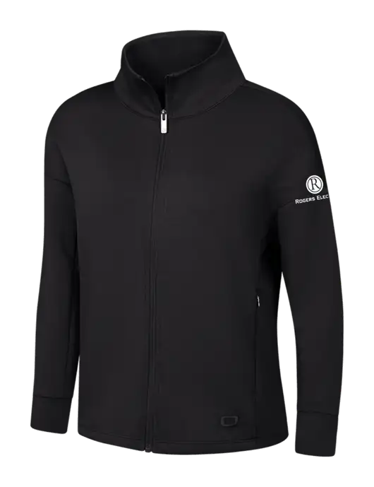 OGIO Womens Black Transcend Full-Zip w/Rogers Electric Logo