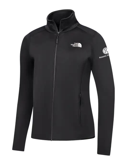 The North Face Womens Black Skyline Full-Zip Fleece Jacket w/Rogers Electric Logo