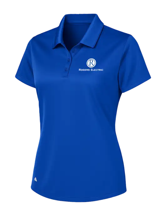 Adidas Royal Womens Basic Sport Polo w/Rogers Electric Logo