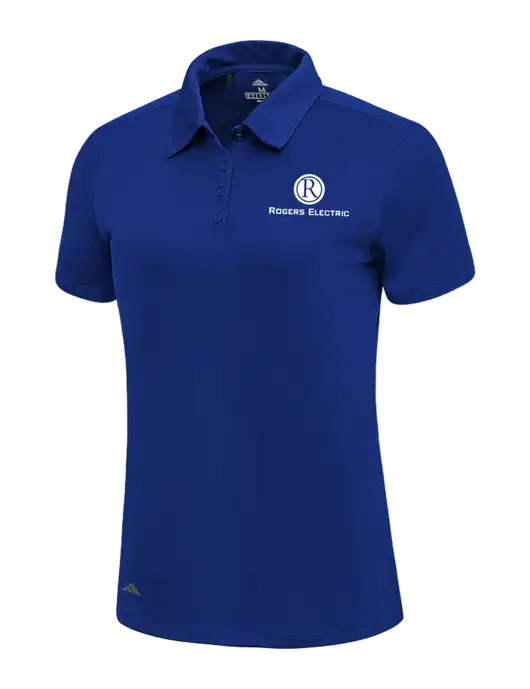 Adidas Dark Royal Womens Ultimate Solid Polo w/Rogers Electric Logo