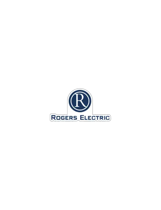 Rogers Electric 2.28” x 1.25” Decal