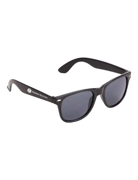 Daytona Black Sunglasses w/Rogers Electric Logo