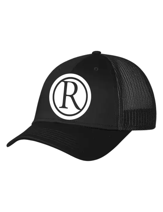 Black Mesh Trucker Cap Snap Back w/Rogers Electric Logo