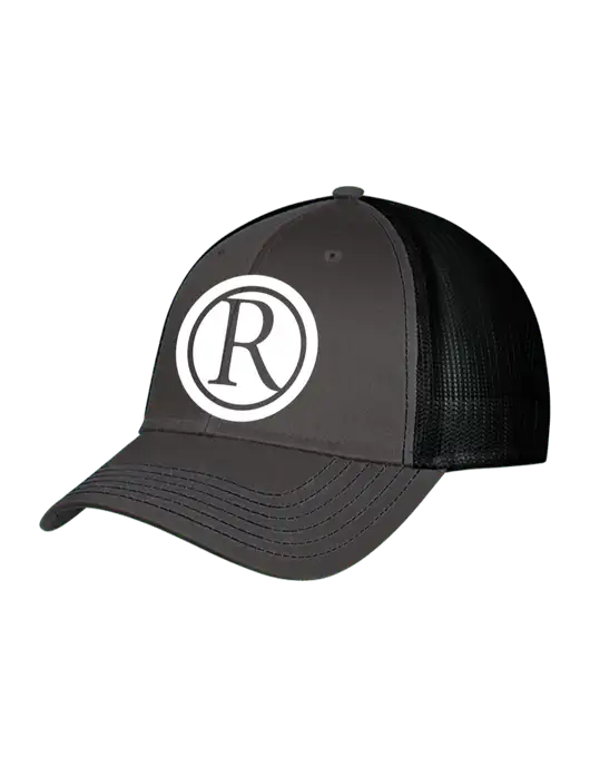 Charcoal & Black Mesh Trucker Cap Snap Back w/Rogers Electric Logo