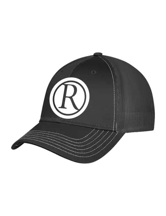 Charcoal Grey Mesh Trucker Cap Snap Back w/Rogers Electric Logo