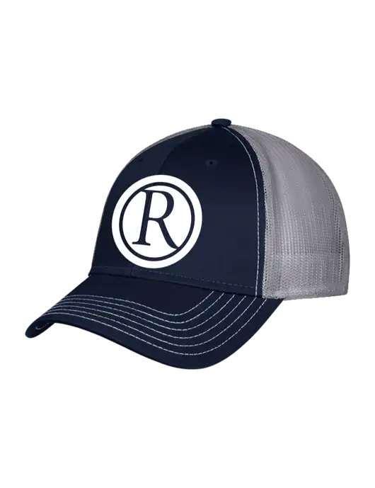 Navy & Grey Mesh Trucker Cap Snap Back w/Rogers Electric Logo