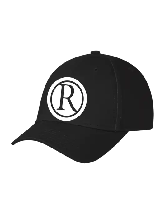 Black Structured Cap Hook & Loop w/Rogers Electric Logo