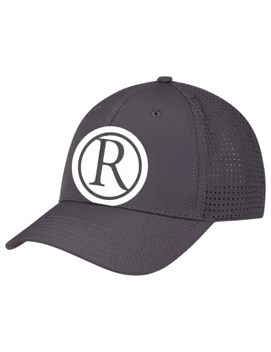Charcoal Performance Stretchable Cap Hook & Loop w/Rogers Electric Logo