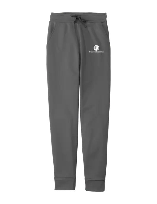 Sport-Wick Dark Grey Fleece Jogger w/Rogers Electric Logo