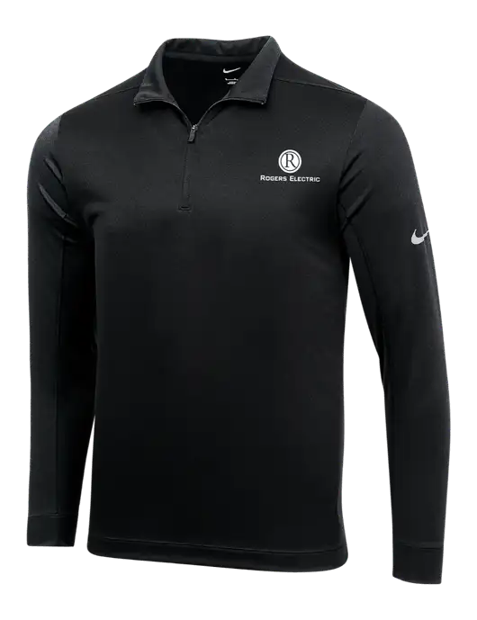 NIKE Black Dry 1/2 Zip Cover-Up w/Rogers Electric Logo