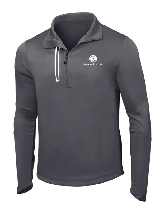 OGIO Gear Grey Endurance Fulcrum 1/4 Zip w/Rogers Electric Logo