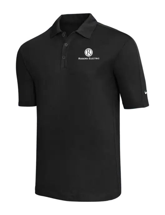 Nike Black Tech Sport Dri-FIT Polo w/Rogers Electric Logo