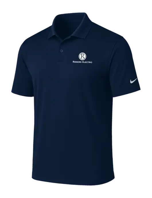 NIKE Navy Victory Solid Polo w/Rogers Electric Logo