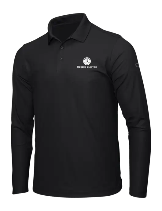 OGIO Blacktop Caliber 2.0 Long Sleeve Polo w/Rogers Electric Logo