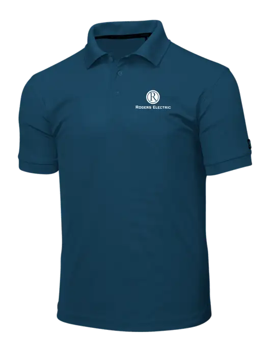 OGIO Light Navy Caliber 2.0 Polo w/Rogers Electric Logo