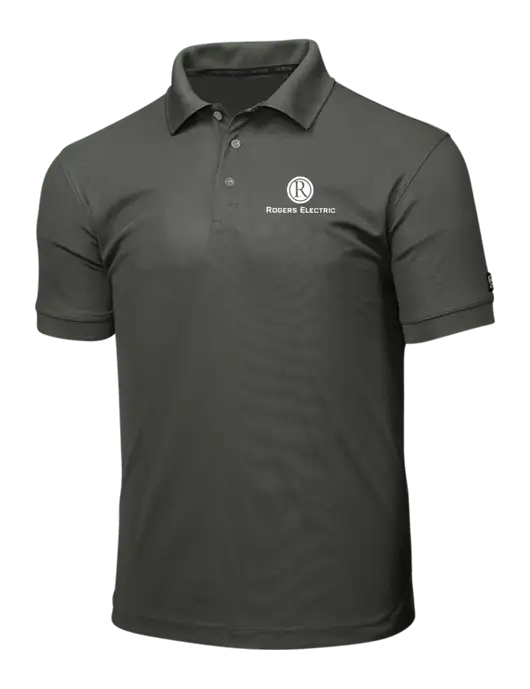 OGIO Medium Grey Caliber 2.0 Polo w/Rogers Electric Logo
