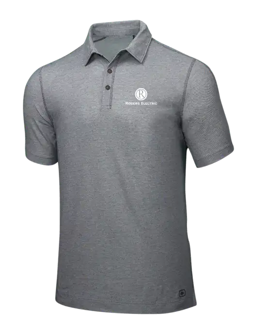 OGIO Medium Grey ONYX Polo w/Rogers Electric Logo