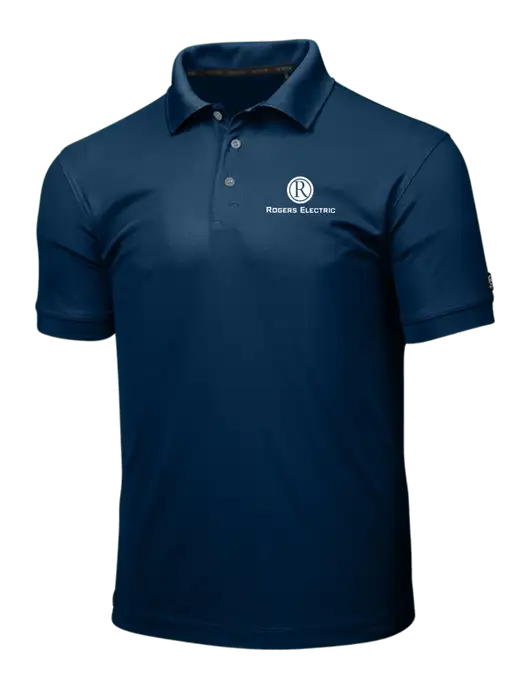 OGIO Navy Caliber 2.0 Polo w/Rogers Electric Logo
