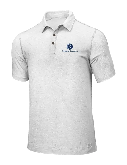 OGIO White ONYX Polo w/Rogers Electric Logo