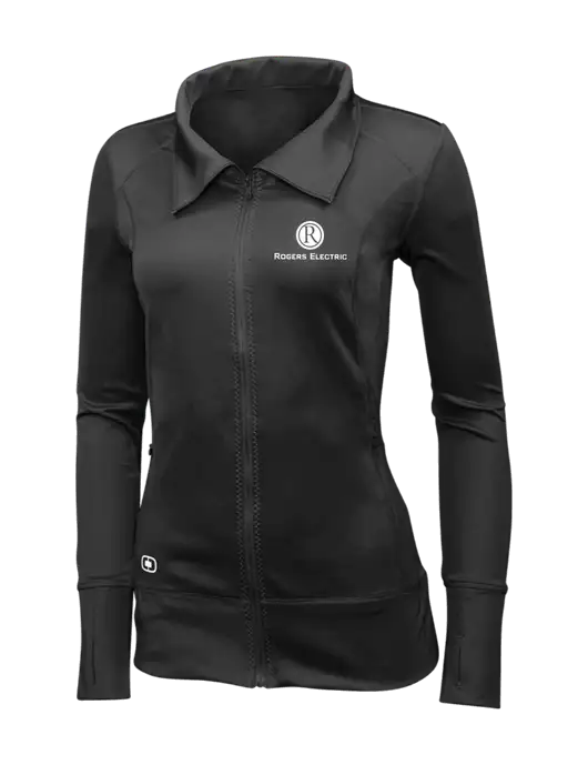 OGIO Blacktop Womens Endurance Fulcrum Full-Zip w/Rogers Electric Logo