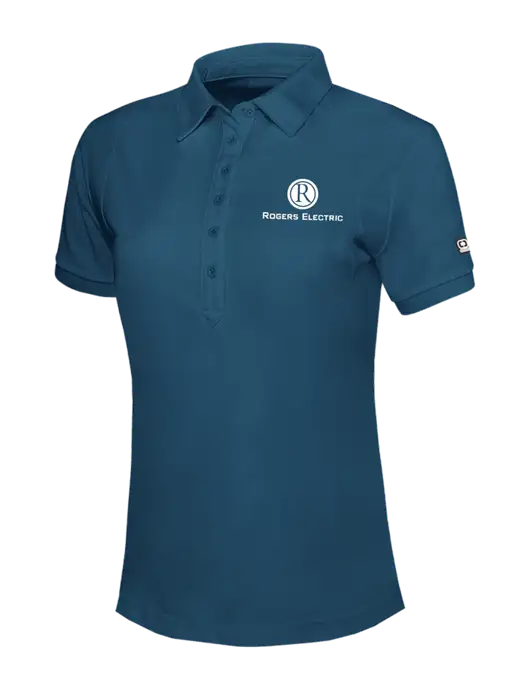 OGIO Womens Light Navy Jewel Polo w/Rogers Electric Logo