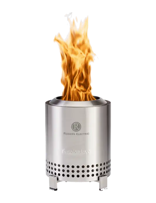Solo Stove Stainless Steel Mesa  w/Rogers Electric Logo